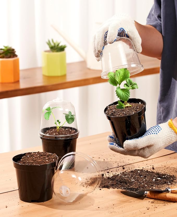homenote Nursery Pots for Plants, 4 Inch Plant Pot for Planting - Image 2