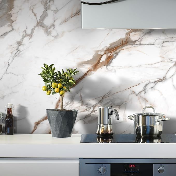 Marble Peel and Stick Waterproof Wall Paneling, Covers 38.75 Sq. Ft. - Image 8