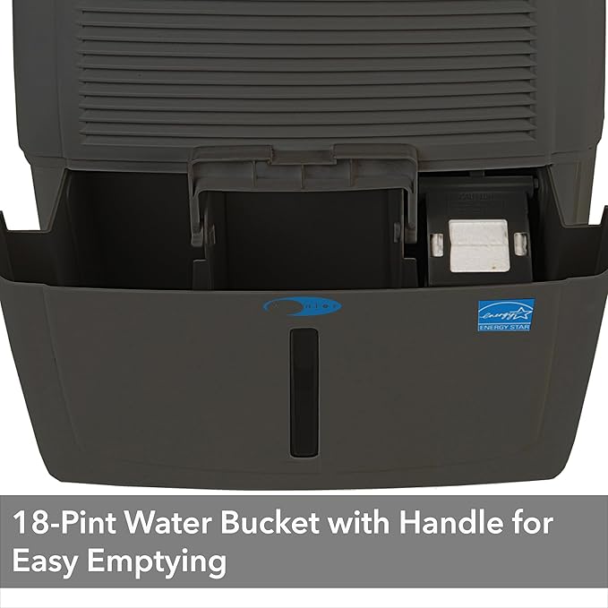 Whynter 50 Energy Star Pint High Capacity up to 4000 sq ft Gray Portable - Image 9