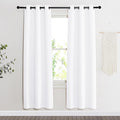 NICETOWN Room Darkening Window Treatment Curtain, Pure White, Single Panel by NICETOWN