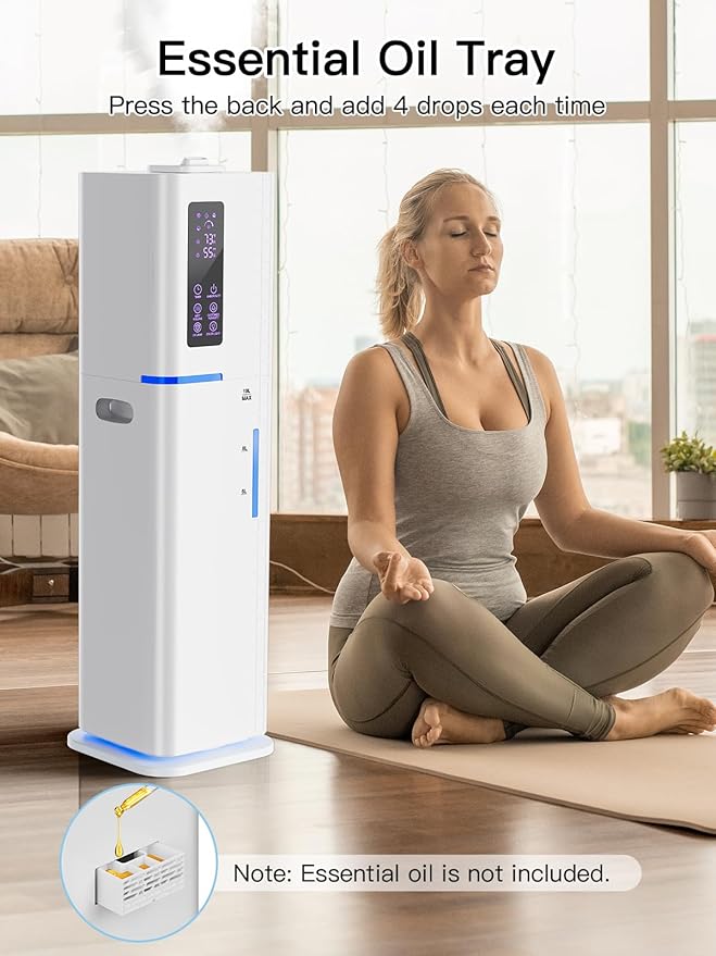 10L/2.64Gal Humidifiers for Bedroom, Top Fill Quiet Ultrasonic Cool Mist - Image 7