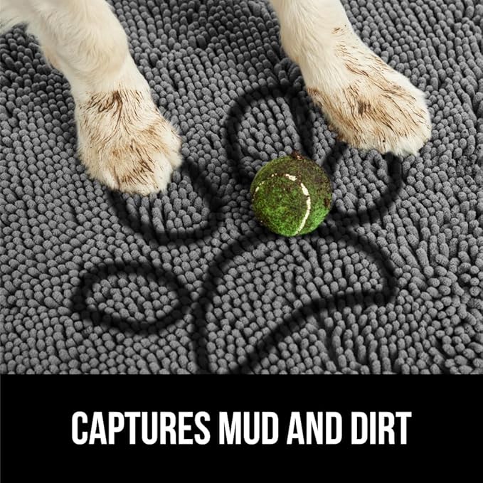 GORILLA GRIP SOAKSTOPPER Dog Door Mat, Machine Washable Rug Absorbent Doormat - Image 3