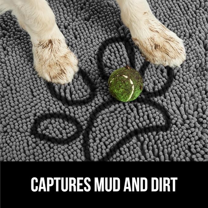 GORILLA GRIP SOAKSTOPPER Dog Door Mat, 48x30 Machine Washable Rug Absorbent - Image 3