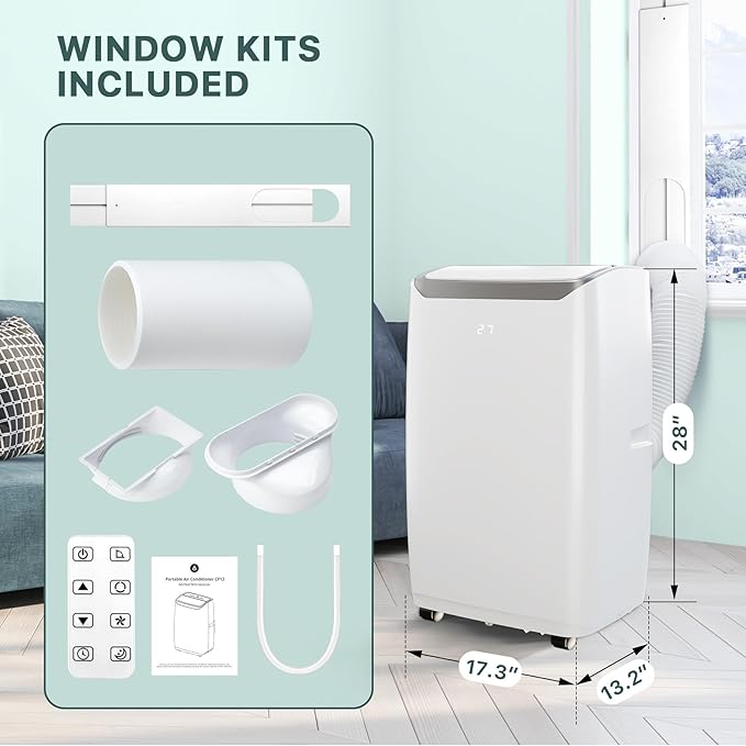14, 000 BTU Portable AC Unit– 4-in-1 Portable Air Conditioner - Image 6