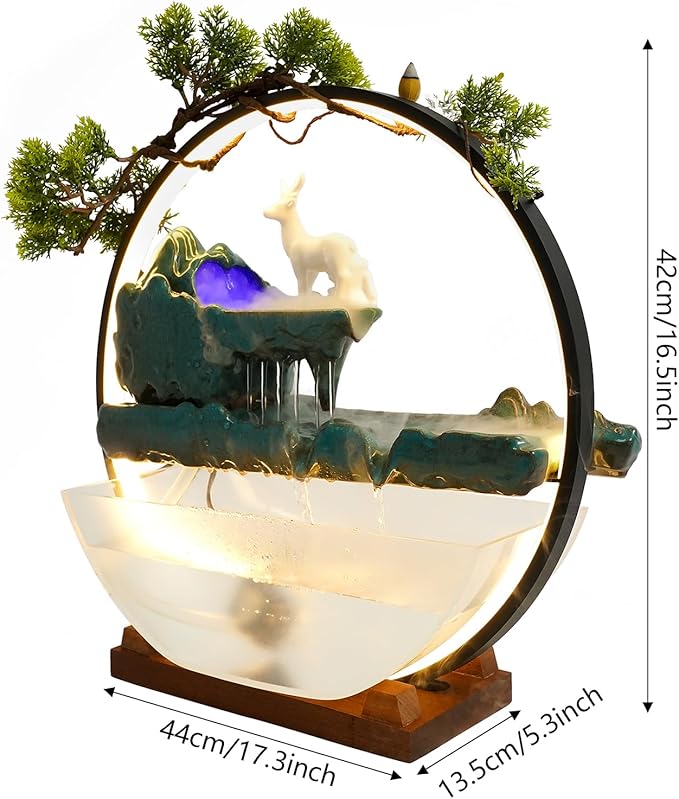 Tabletop Decoration Water Fountains Indoor Waterfall Fountains Humidifie - Image 5
