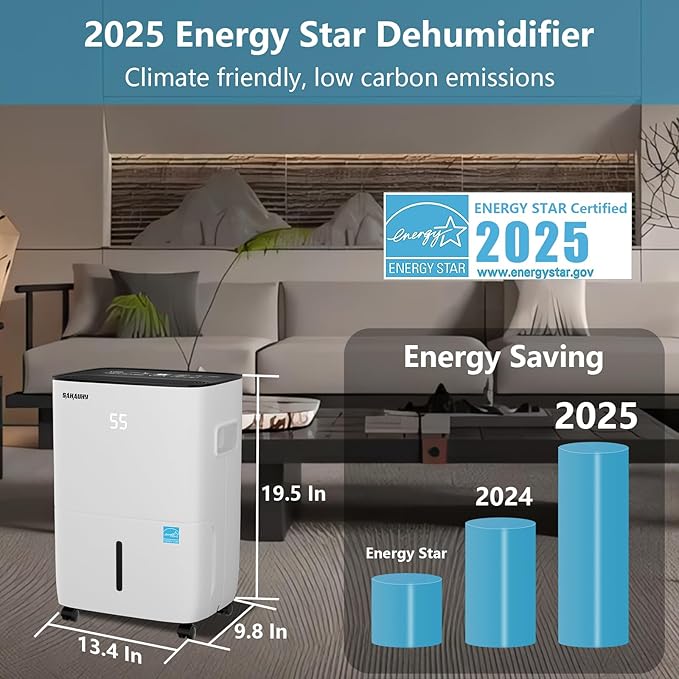SAHAUHY 80 Pints ENERGY STAR Dehumidifier - Image 2