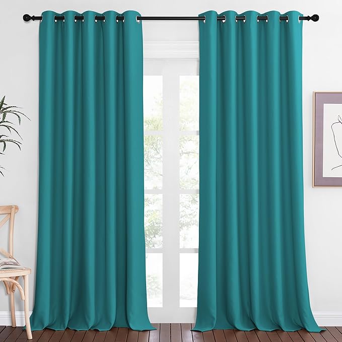 NICETOWN Sliding Door Window Treatment Blackout Patio Door Curtain Panels by NICETOWN