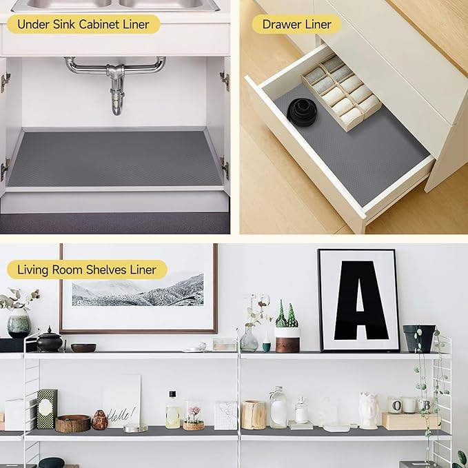 WochiTV Adhesive Shelf Liner 30 X 240 Inches Peel and Stick Kitchen Liner - Image 8