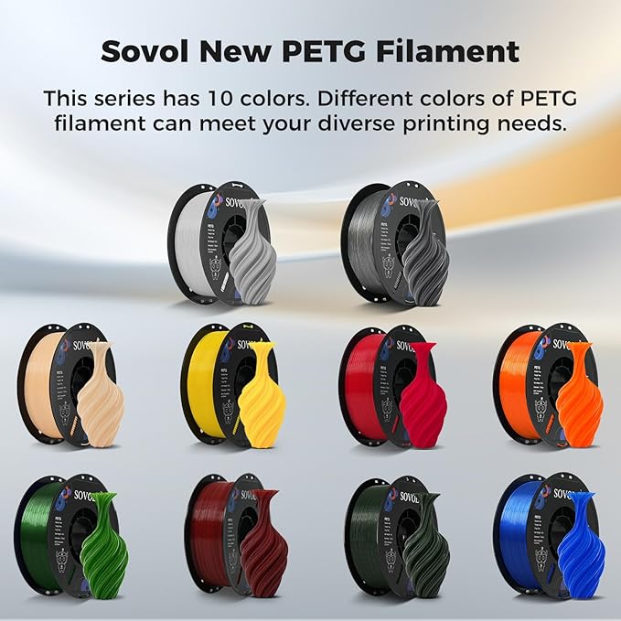 Sovol 3D Printer PETG Filament 1.75mm 1KG, High Precision, Strong Toughness - Image 2