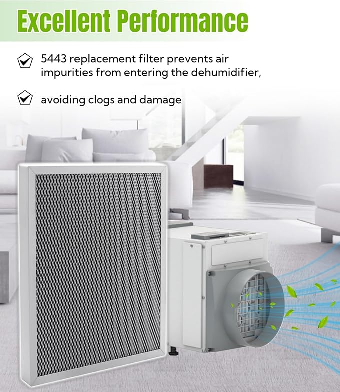 2 Packs 5443 Dehumidifier Filter 10″x12″x1″ Fits - Image 4