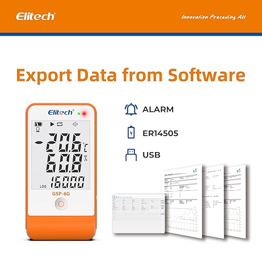 Elitech Digital Temperature Humidity Data Logger Medical Refrigerator - Image 4