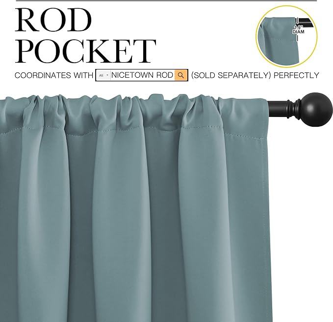 NICETOWN RV Blackout Curtains for Camper Windows, Short Blackout Curtains & - Image 2