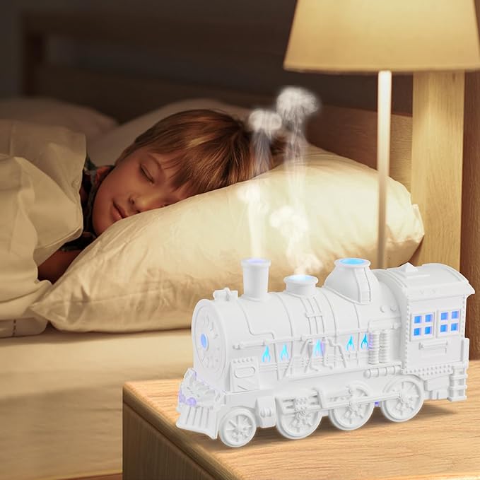 Humidifiers for Bedroom, Cool Quiet Steam Train Looking Mist Air Humidifier - Image 6
