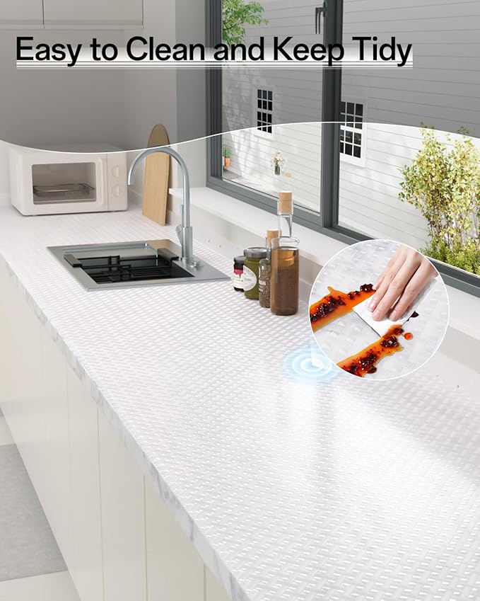Shelf and Drawer Liner for Kitchen Cabinet, Non-Adhesive 12in x 240in - Image 7