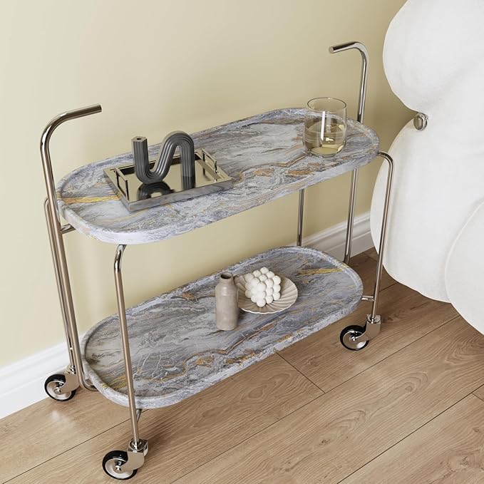 CRE8TIVE Matte Gold Grey Marble Contact Paper - Image 6