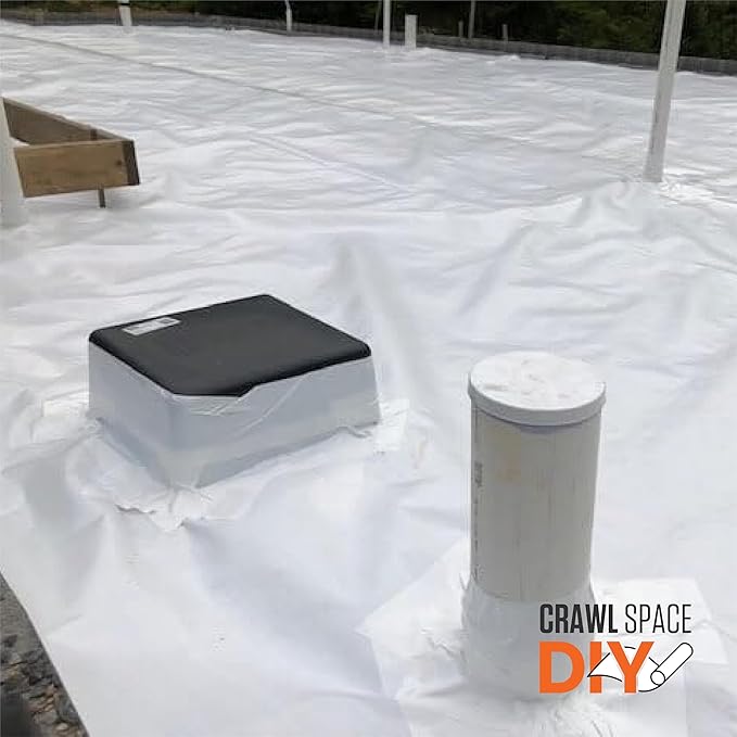 Whitecap - Woven Vapor Barrier - 20 Mil, Thick Plastic sheeting, Drop Cloth - Image 5