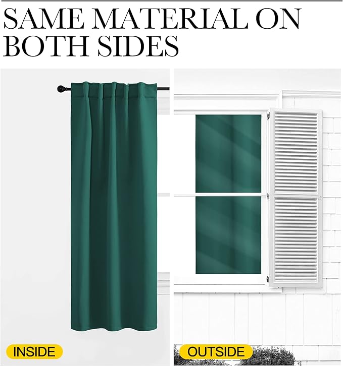 NICETOWN Bedroom Blackout Curtain Panels - Image 6