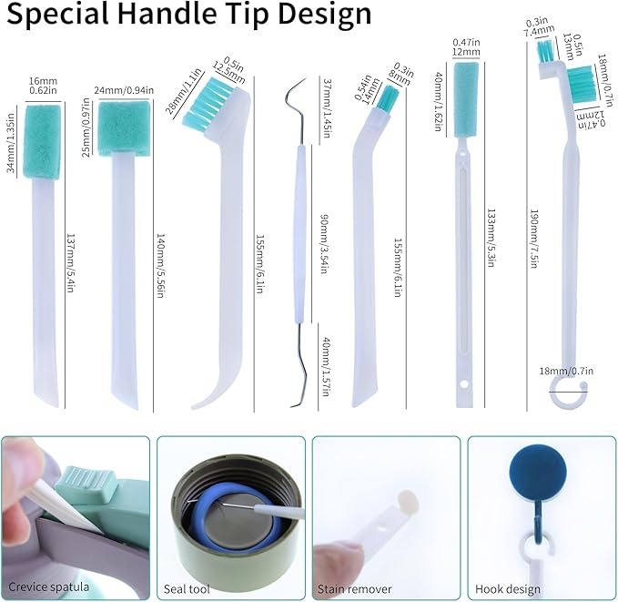 Small Cleaning Brush Set for Household, Car Vent Detailing Cleaning Stick - Image 7