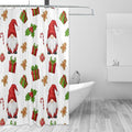 Christmas Gnome Santa White Shower Curtain Liner 72×72 inch by Unknown