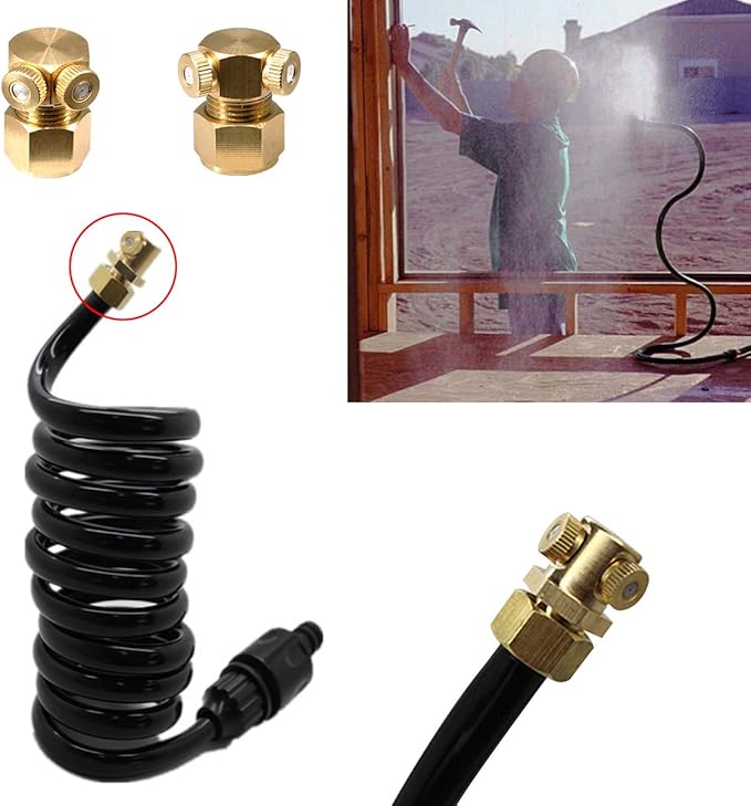 32 Pack- Brass Misting Nozzles For Outdoor Cooling System, 0.012” Orifice 10/24 - Image 7