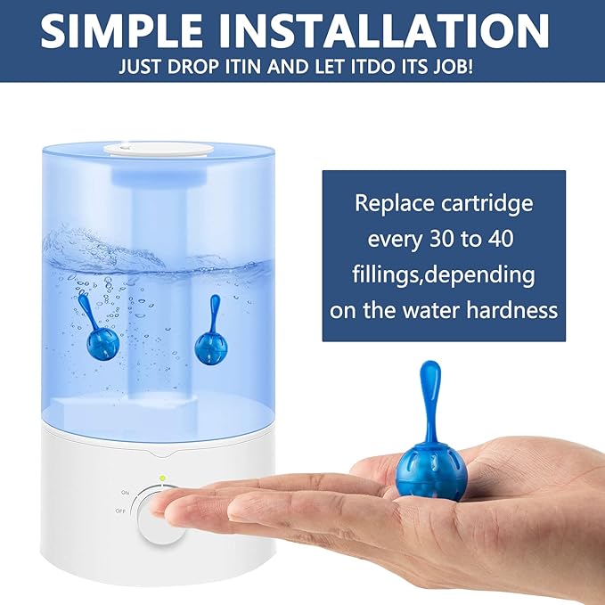 Humidifier Cleaner Ball, 20 Pack, Prevents Hard Water Build-up & Mold, - Image 4