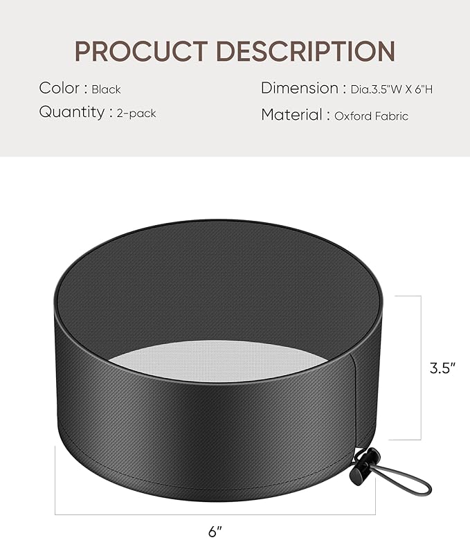 THE GROWING 2-Pcs 6" Mesh Grow Tent Vent Cover - Image 2