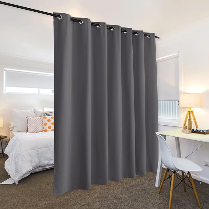 RYB HOME Room Dividers Curtains Blackout Thermal Insulating Privacy Noise - Image 3