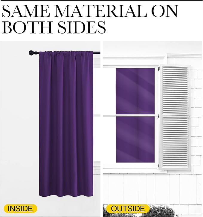 NICETOWN Kitchen Curtains, Short Blackout Curtains & Drapes, Home Decoration - Image 6