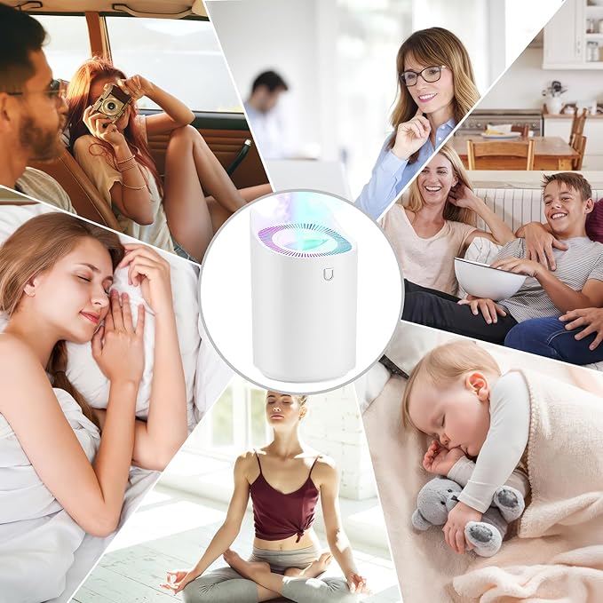Blingbin Humidifiers for Bedroom, 3L Dual Nozzle Air Humidifiers for Home - Image 7