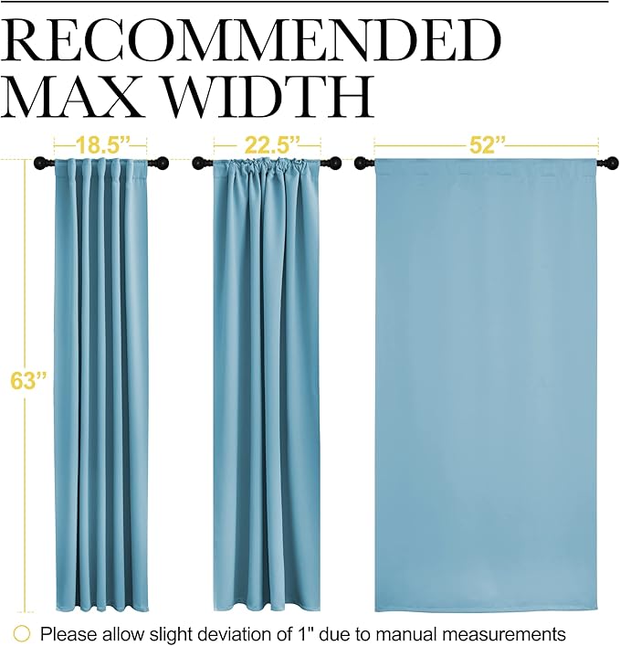 NICETOWN Window Treatment Blackout Curtains and Draperies - Image 8