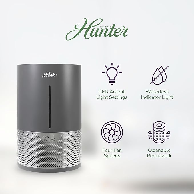 HHE150 Hunter Aspire 4.8L Evaporative Humidifier - Image 4
