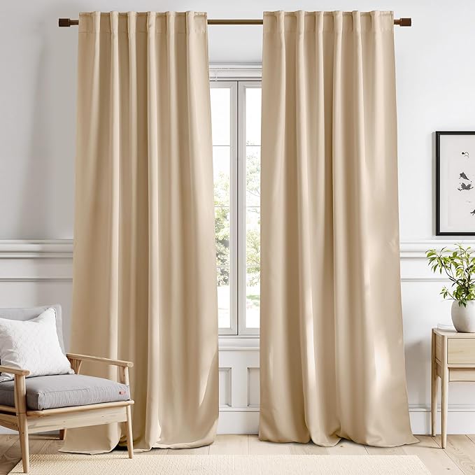 NICETOWN Window Treatment Curtains Room Darkening Draperies - Image 2