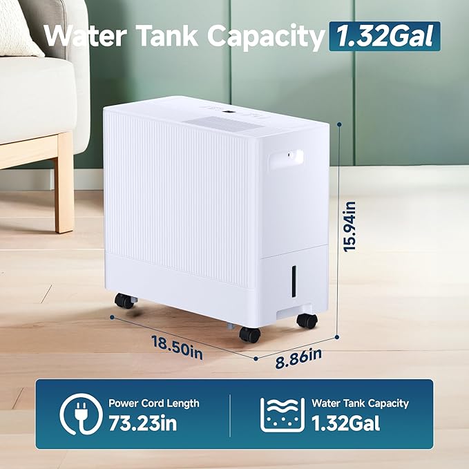 35 Pints Dehumidifier for Basement - Image 6