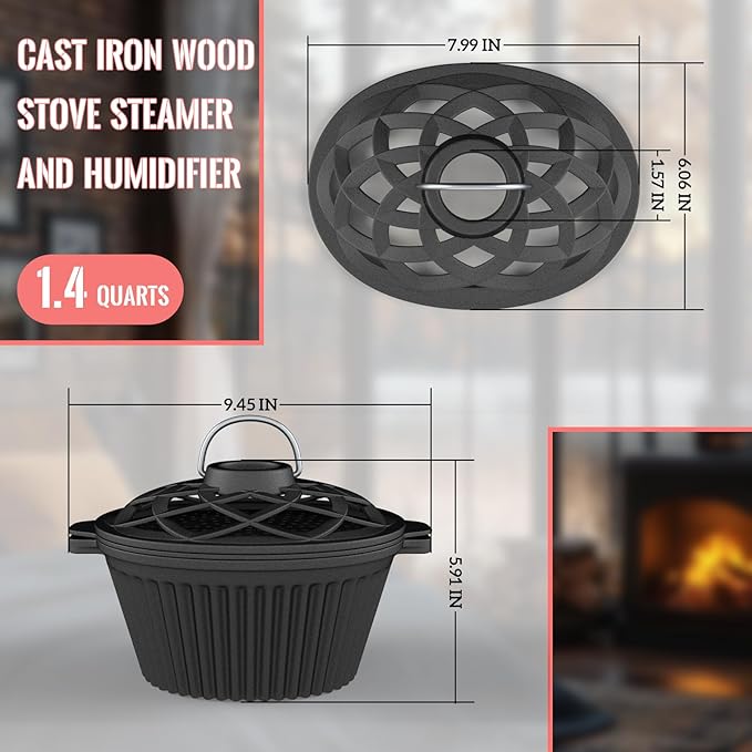 2-in-1 Wood Stove Steamer/Humidifier - Image 5