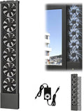 Vertical Window Exhaust Fan for Sliding Windows-Easy Tool-Free Installation by Unknown