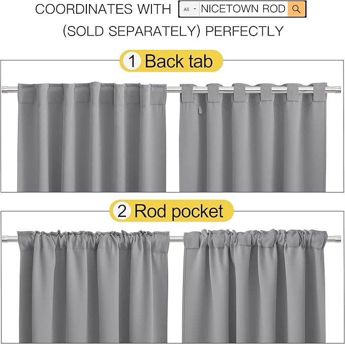 NICETOWN Blackout Curtain Panels - Image 3
