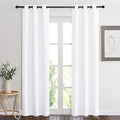 NICETOWN Pure White Window Curtain and Drape, 1 Panel, 34 by 84, Easy Care by NICETOWN