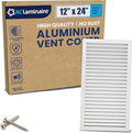 12x24 Inch Air Return Vent Cover Decorative – Premium Aluminum AC Vent Cover by LAMINAIRE