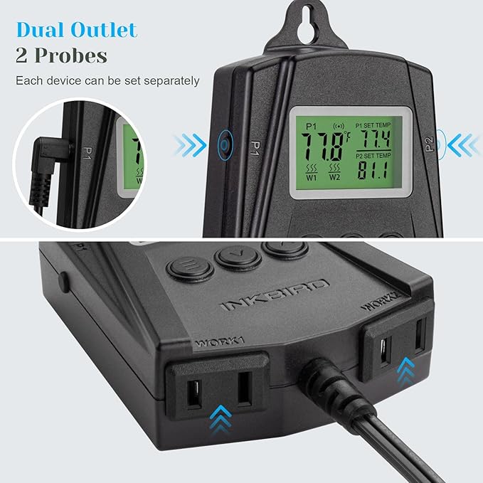 Inkbird WiFi Heat Mat Reptile Thermostat Controller Temperature Controller - Image 7