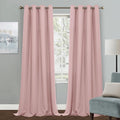 MYSKY HOME Pink Curtains for Living Room, 95 Inch Long Grommet Room Darkening by MYSKYHOME