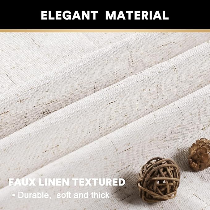 PrinceDeco 100% Blackout Curtains 90 Inches Long - Image 4