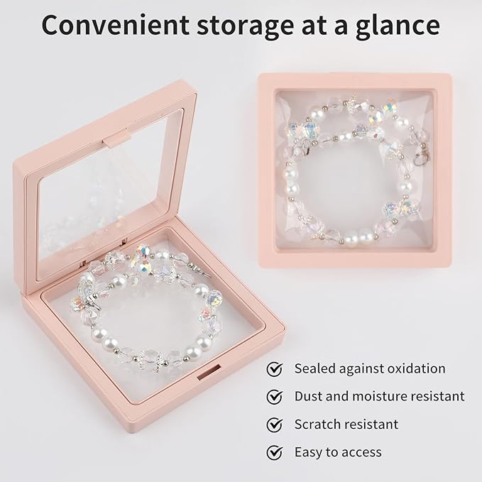 20 Pcs 3D Floating Display Case 3.5x3.5x0.8inch, Challenge Coin Display - Image 5