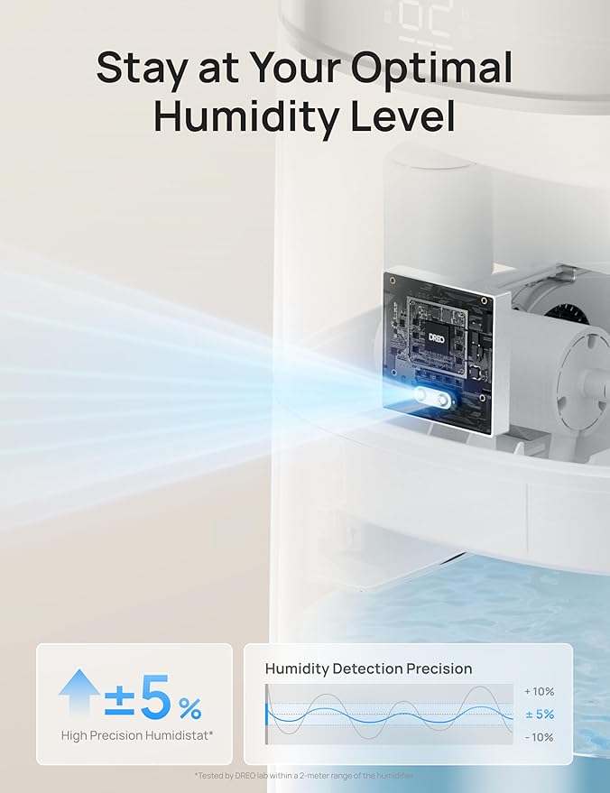 DREO 16L Smart Humidifier Large Room 1000 ft², 130H Cool Mist Air Humidifiers - Image 4