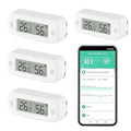 Smart Digital Thermometer Hygrometer, WiFi Indoor Temperature & Humidity Sensor by QXMH