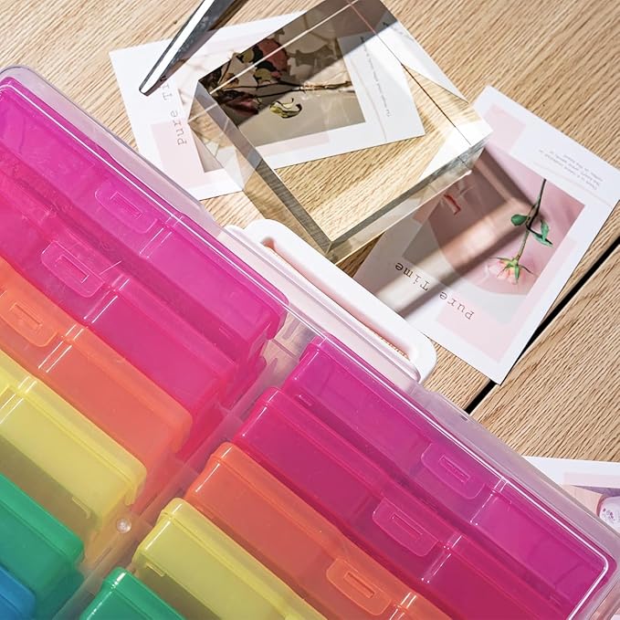 novelinks Transparent 4" x 6" Photo Organizers and Photo Storage Box - Image 7