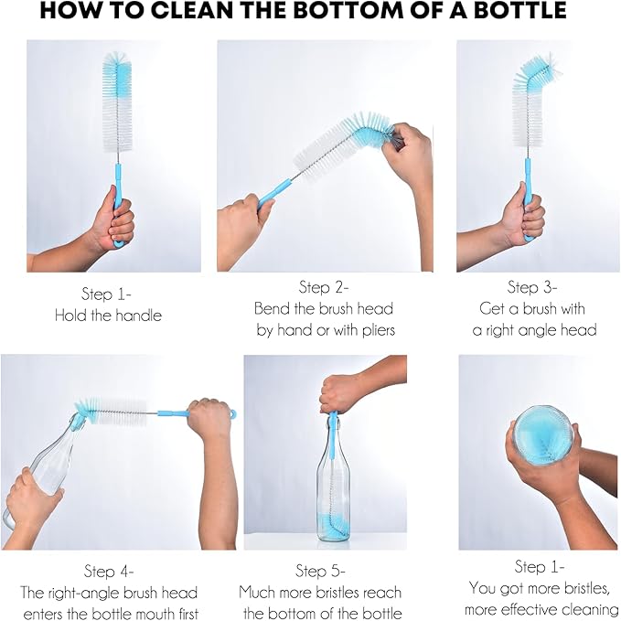 ALINK 17 inch Extra Long Bottle Cleaning Brush Cleaner - Image 3