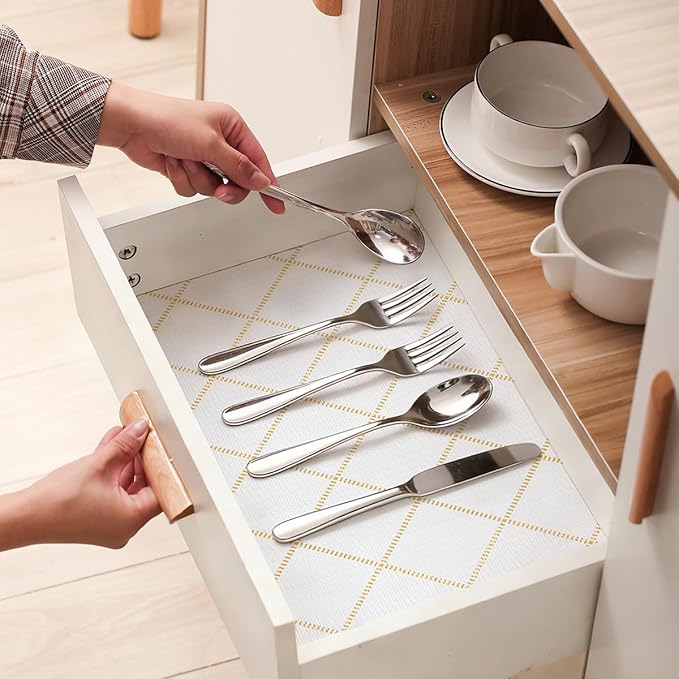 Drawer and Shelf Liner for Kitchen Cabinets Non-Adhesive and Strong Grip Shelf - Image 3