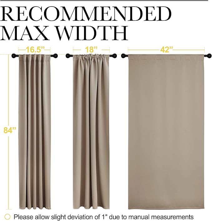 NICETOWN Vertical Blinds Window Curtain Panels - Image 7