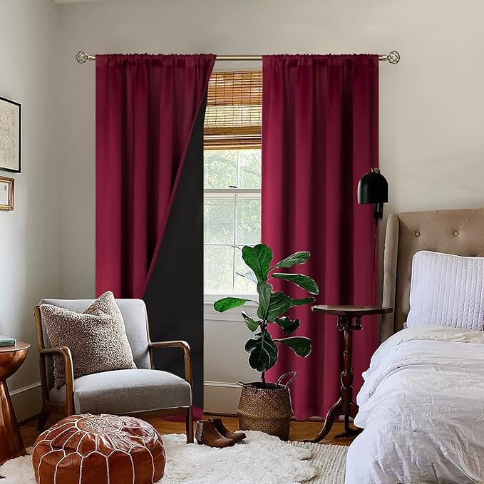 BGment Blackout Curtains for Living Room 84 Inch Length, Christmas Thermal - Image 2