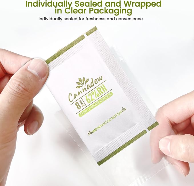 62% RH, 8g Cannadew Humidity Packs Two-Way Humidity Control Pack - Image 5